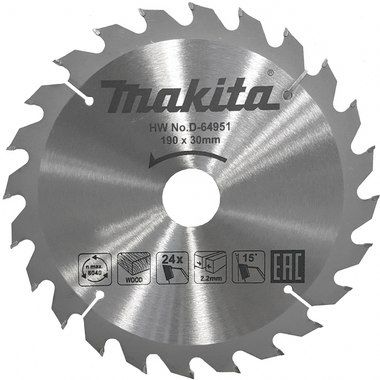 Пильный диск для дерева Makita D-64951