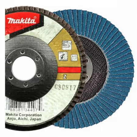 Лепестковый шлифовальный диск А40, 125мм, стекловолокно, угловой Makita D-57314