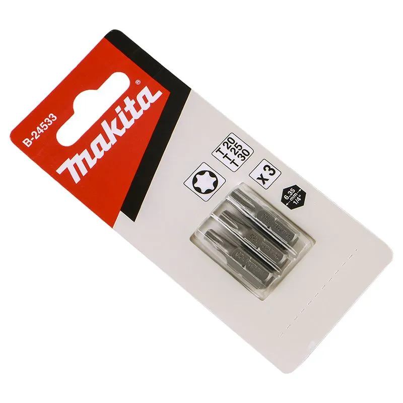 Насадка T20/T25/T30, 25 мм, C-form, 3 шт Makita B-24533