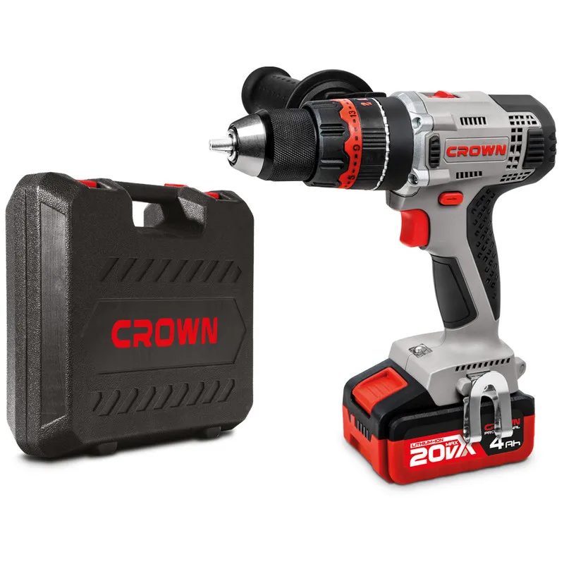 Аккумуляторный ударный шуруповерт CROWN CT21075HMX-4 BMC
