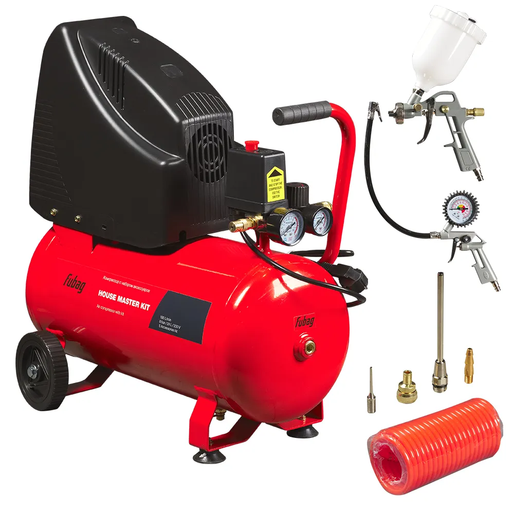 Компрессорный набор FUBAG House Master Kit безмасляный компрессор + 5 предметов (646029)