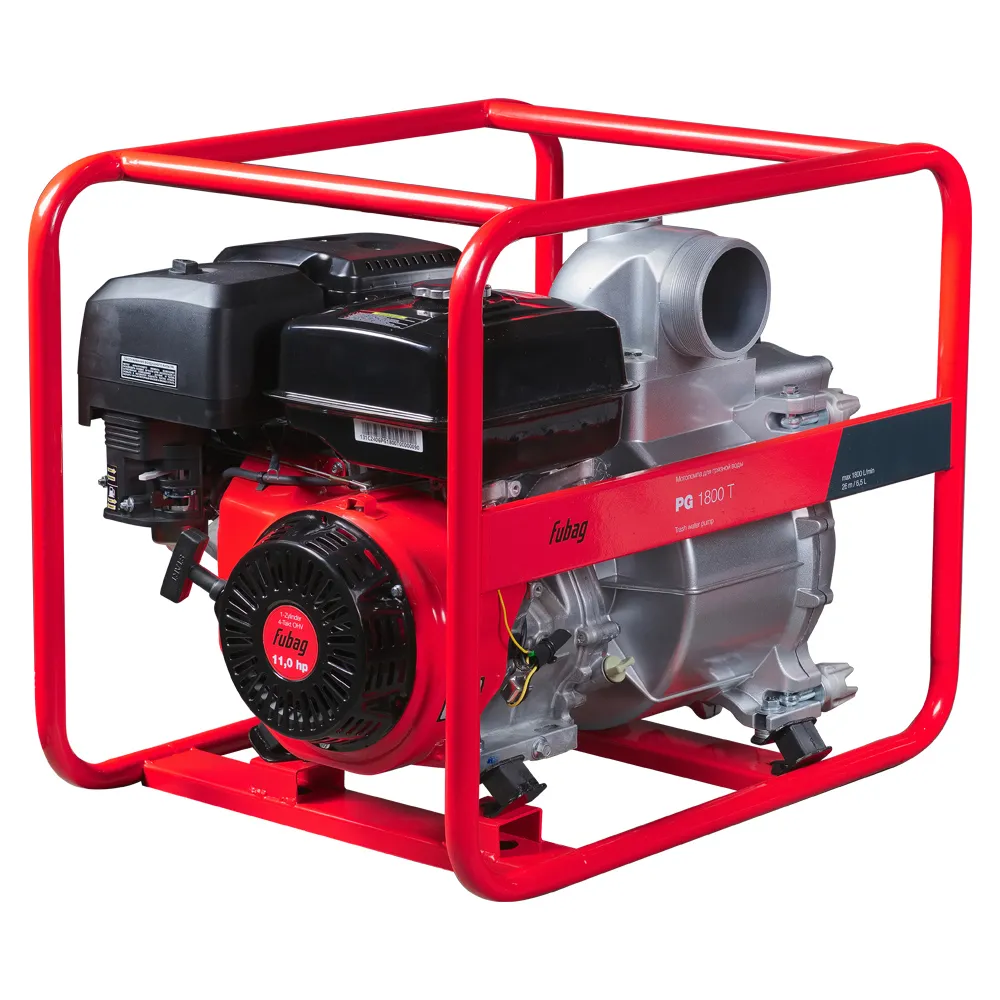 Бензиновая мотопомпа для сильнозагрязненной воды FUBAG PG 1800 T (646261)