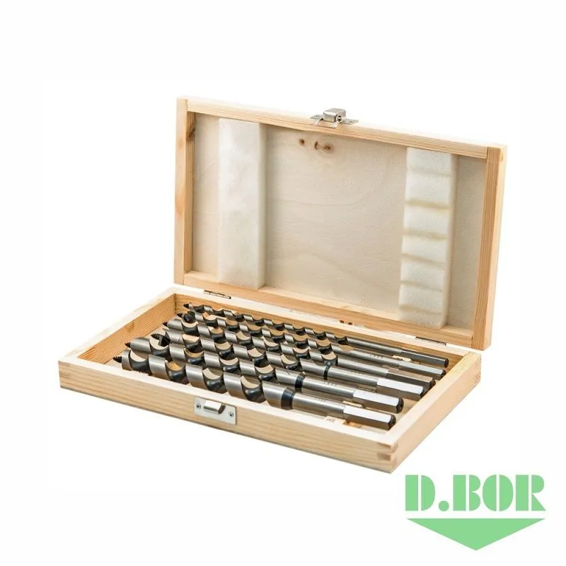 Набор сверл по дереву, спиральные "Lewis", 6 шт. (10-20 х 230 мм.) D.BOR W-011-183306306D