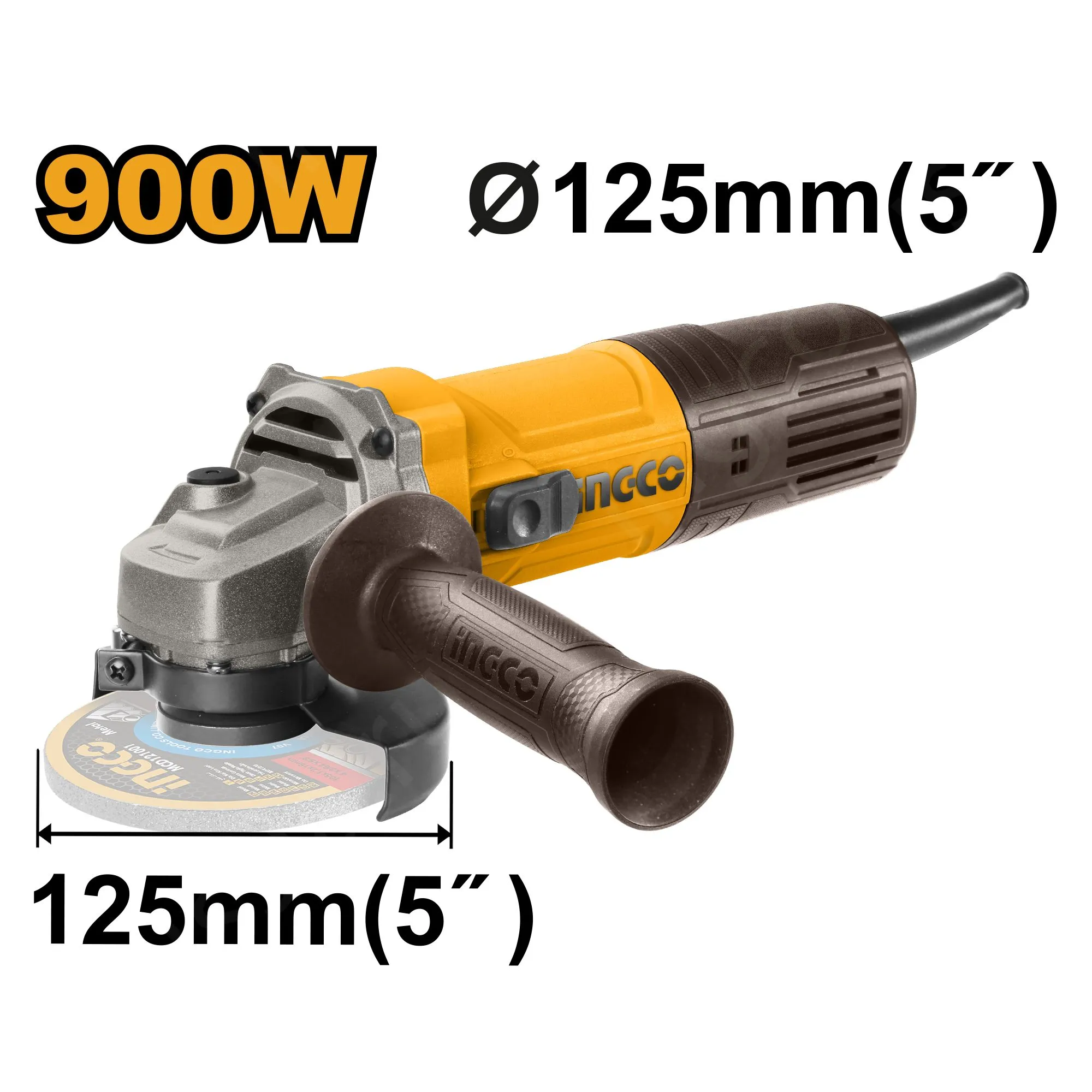 Угловая шлифовальная машина INGCO INDUSTRIAL AG90028