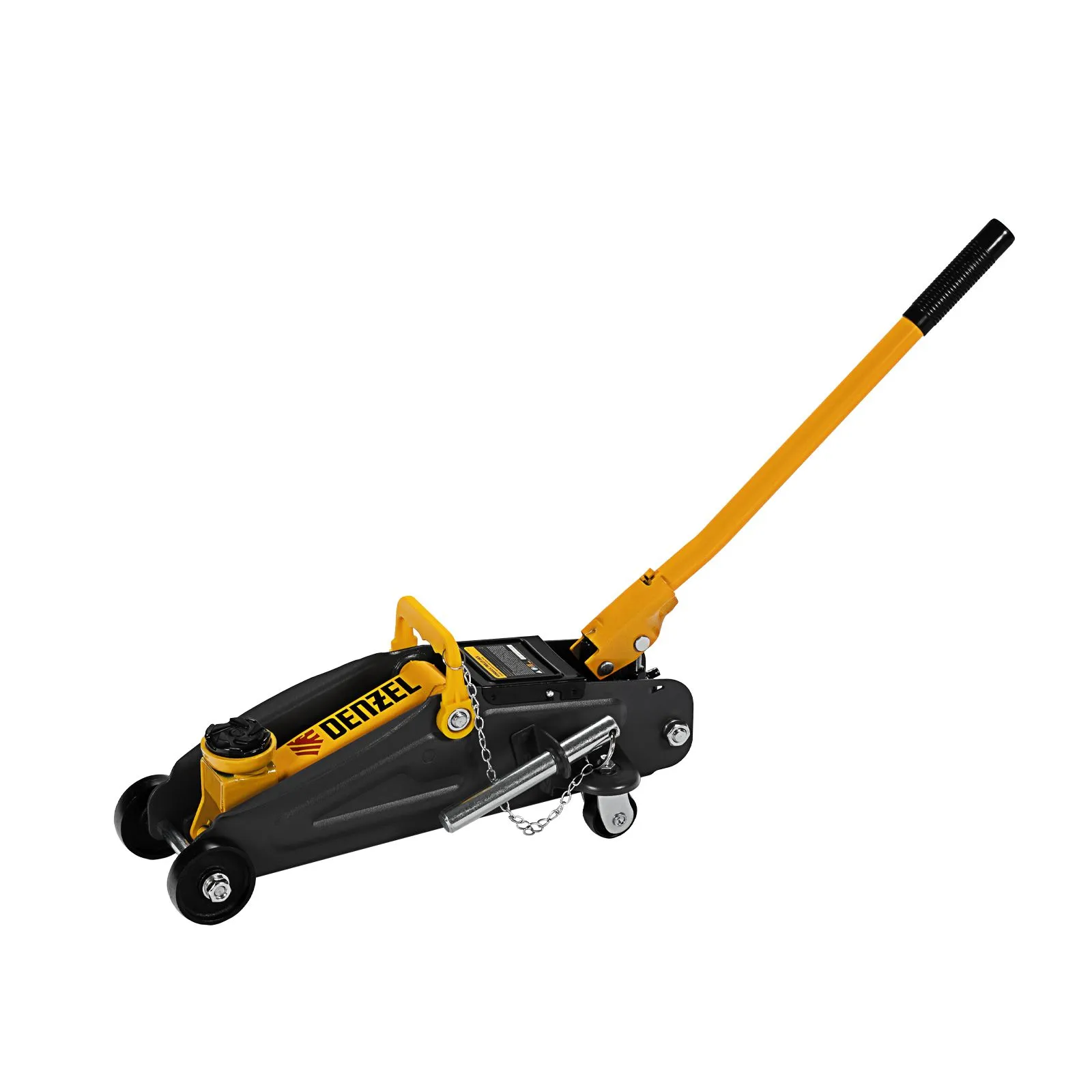 Домкрат гидравлический подкатной с фиксатором Denzel 51153