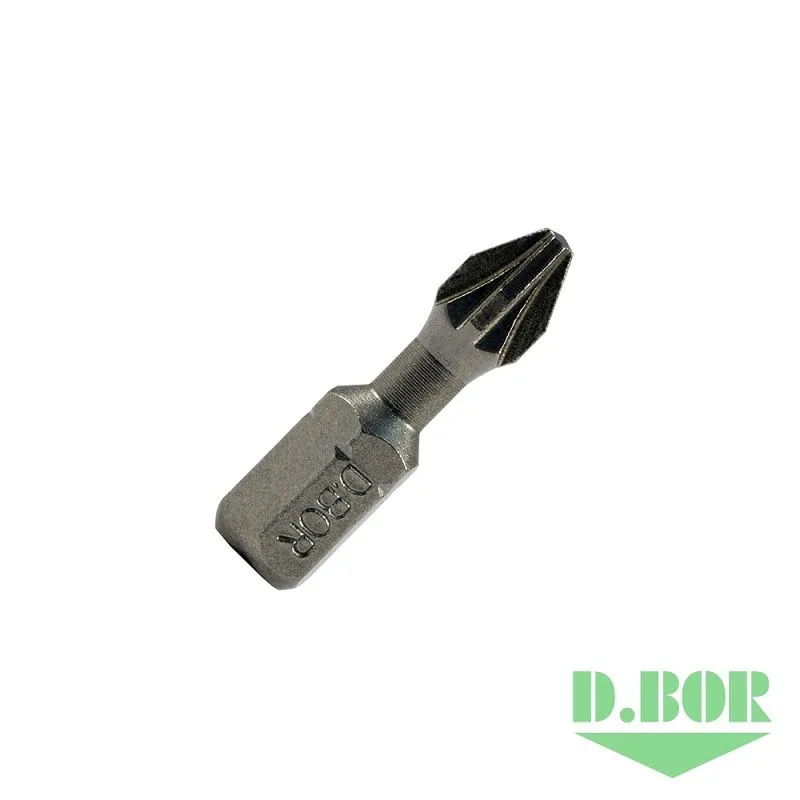 Биты фрезерованные, Pz 3x25 мм, Torsion, C 6,3 (10 шт.) D.BOR D05-DTPZ03025010