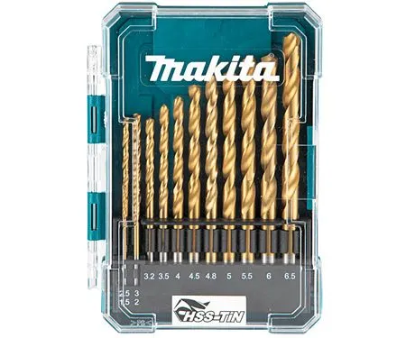 Набор сверл по металлу (13 шт.) HSS-TiN Economy Makita D-72855