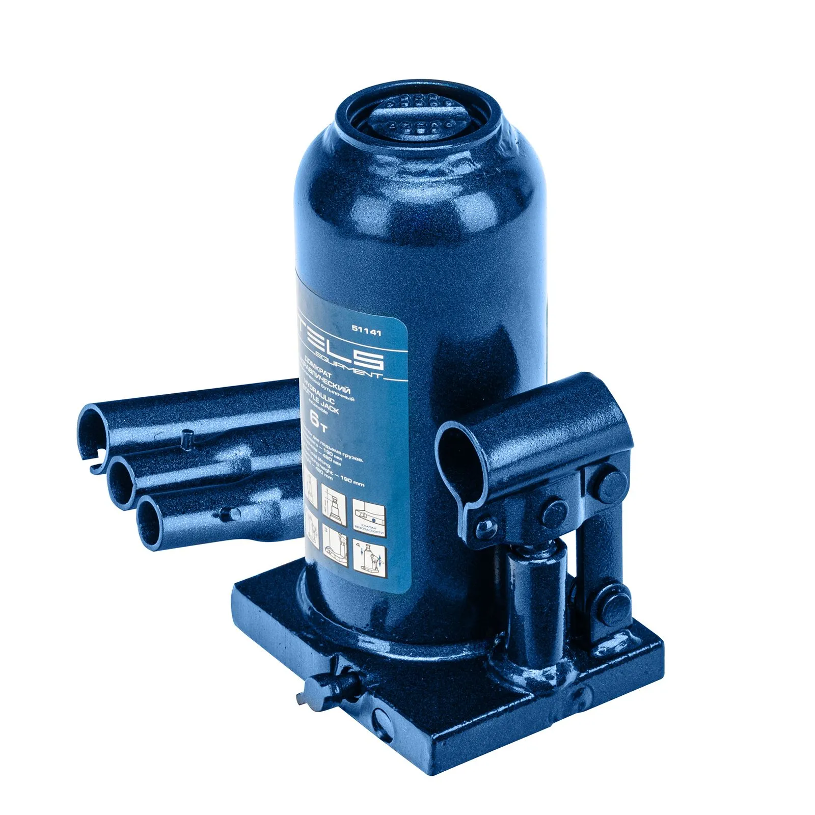 Домкрат гидравлический бутылочный телескопический Stels 51141
