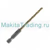 Сверло по металлу Макита HSS-TiN 4.1х100мм 1/4 (D-16483)