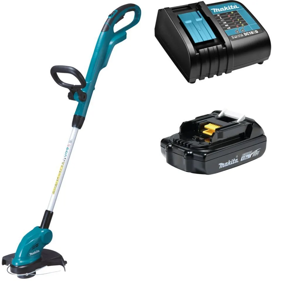 Аккумуляторный триммер Makita DUR181Z + 630570-1 + 632A54-1