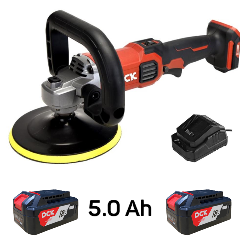 Угловая полировальная аккумуляторная машина DCK KDSP02-180 (TYPE FK)