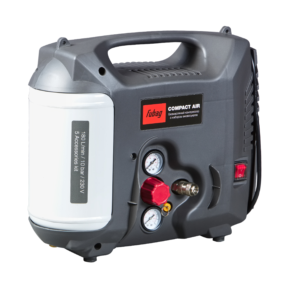 Компрессорный набор FUBAG Compact Air безмасляный компрессор + 5 предметов (6412320)