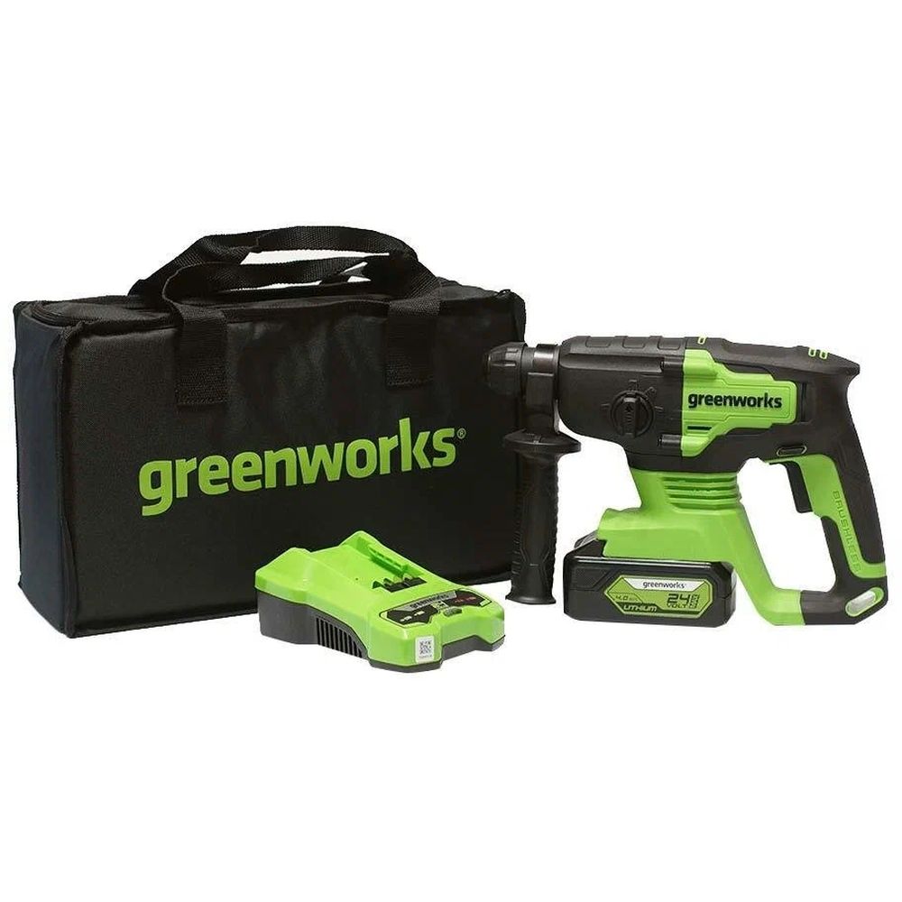 Аккумуляторный перфоратор Greenworks GD24SDS2K4 (3803007UB)