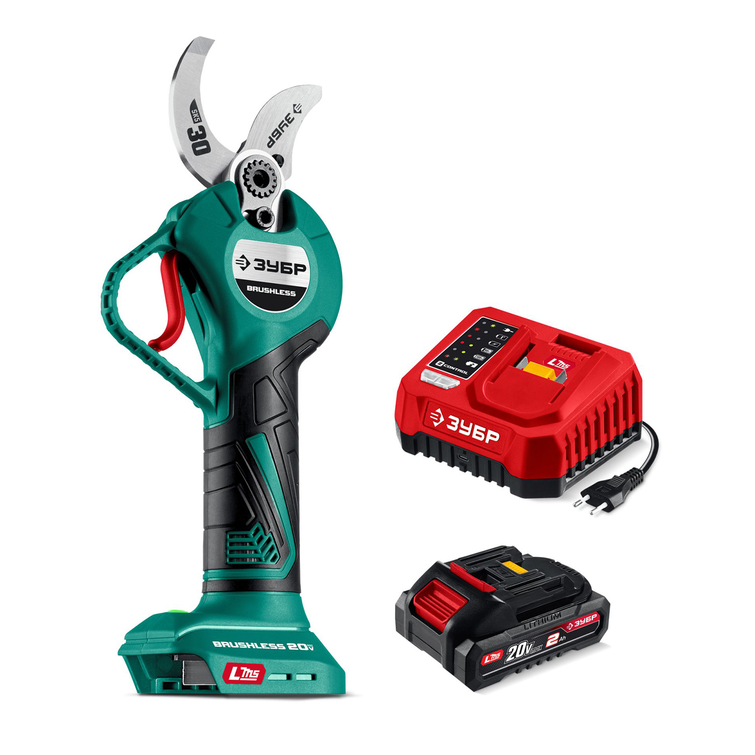 Аккумуляторный секатор Зубр СКБ-2030-21