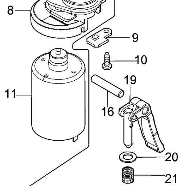 Двигатель DC для DTR180 Makita 629346-1