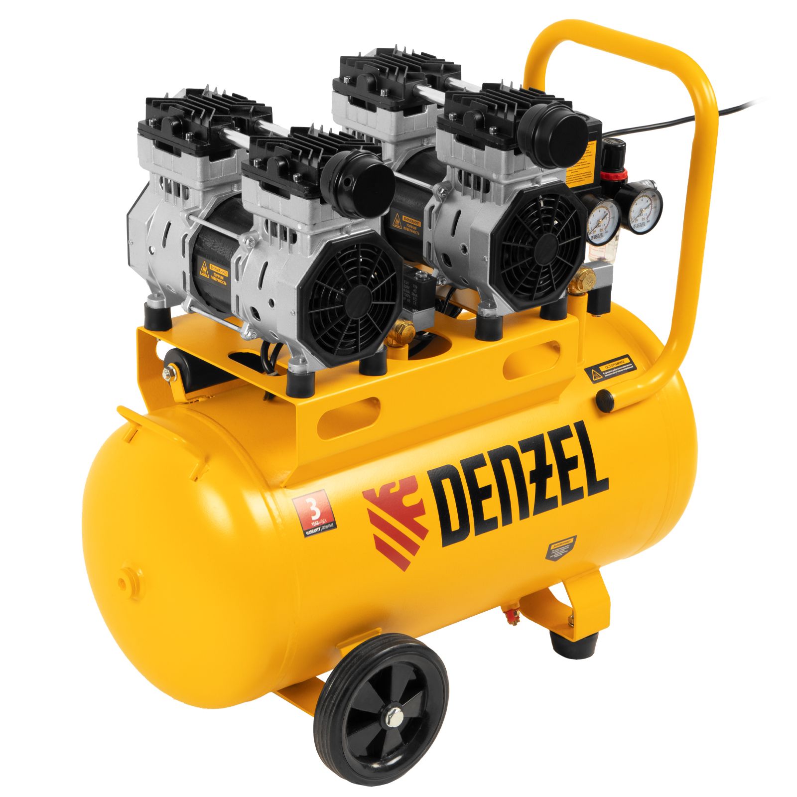 Компрессор безмаслянный малошумный DLS 1500/50 Denzel 58027