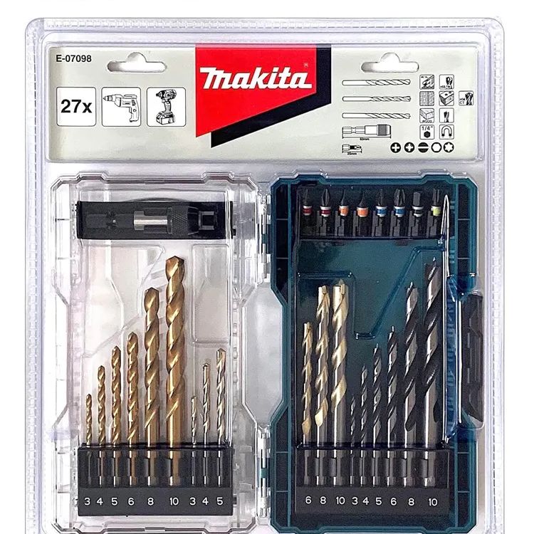 Набор сверл и бит 27 шт. Makita E-07098