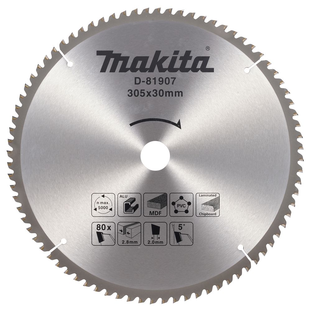 Пильный диск универсальный 305x30x2.8/2x80T Makita D-81907