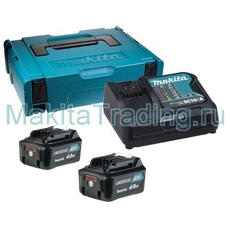 Набор аккумуляторов и зу в кейсе Makita 197637-3
