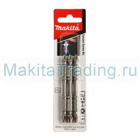 Биты двухстороннии PZ3 Makita B-21945 3шт 110мм