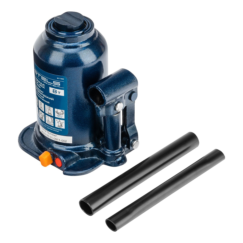 Домкрат гидравлический бутылочный телескопический Stels 51150