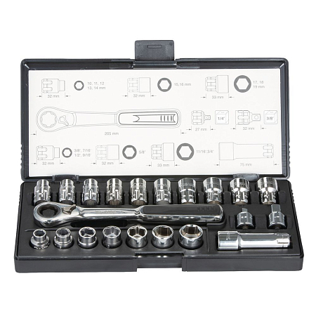 Набор торцевых головок 21 шт. Makita B-65604