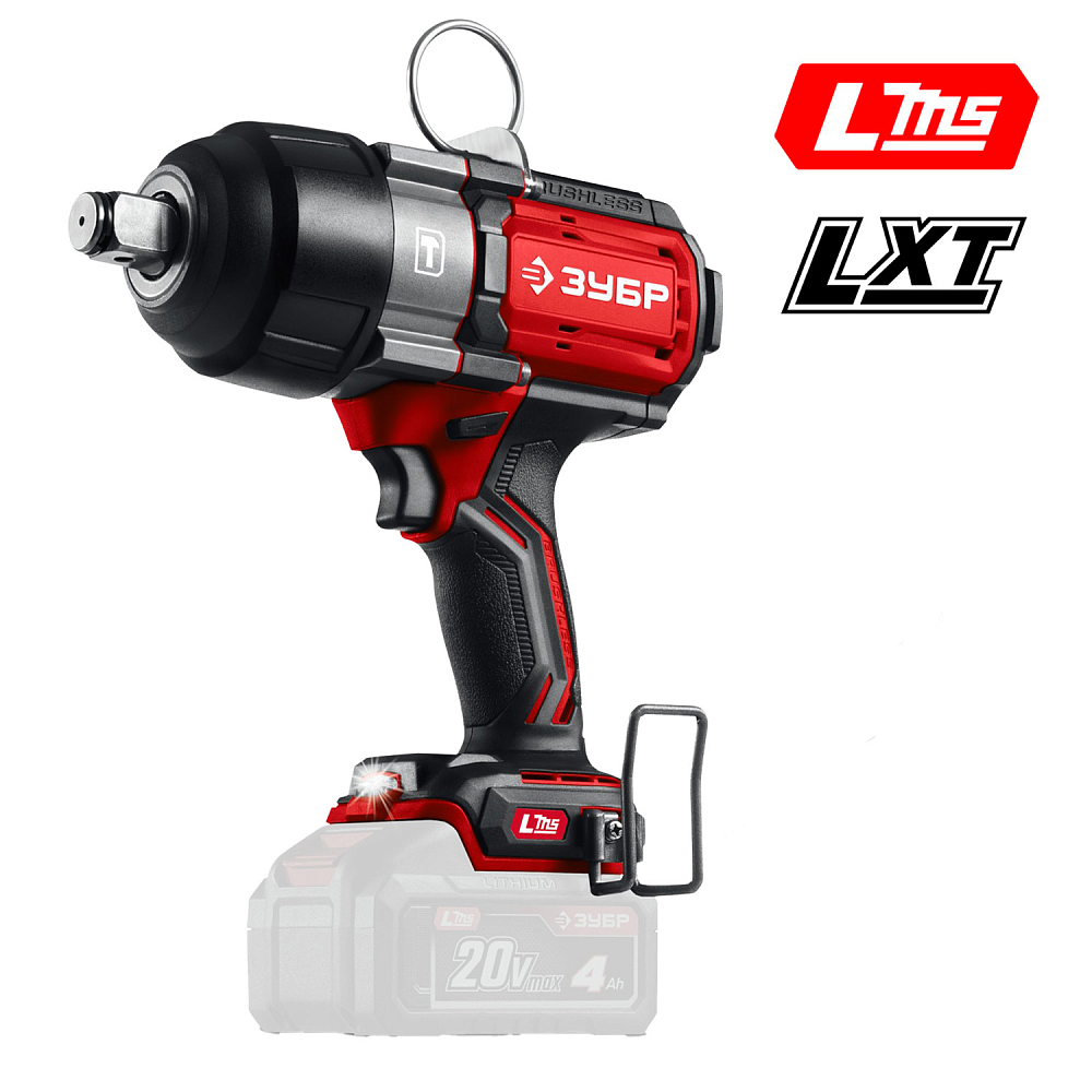 Аккумуляторный ударный гайковёрт ЗУБР ГБУ-1000