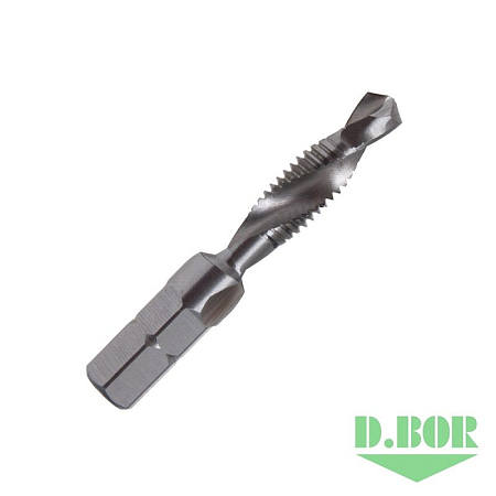 Комб. машинный метчик с зенкером, C 6,3, M6 x 1.00 D.BOR W-050-9G81M06-1002D