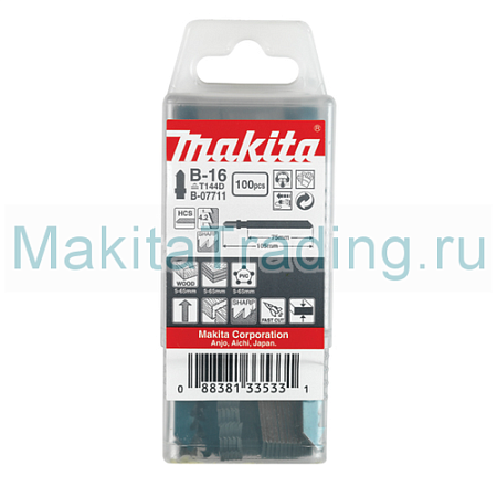 Пилка для лобзиков Макита № B16 100шт (B-07711)