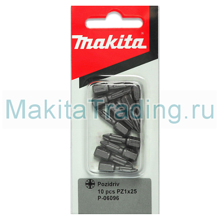 Биты Макита PZ1 25мм Torsion 10шт (P-06096)