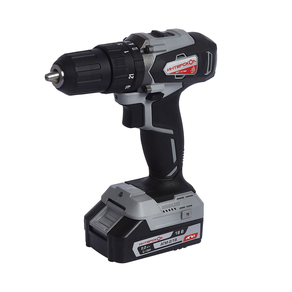 Аккумуляторная ударная дрель-шуруповерт Интерскол ДАУ-13/18ВК (573.2.2.70)