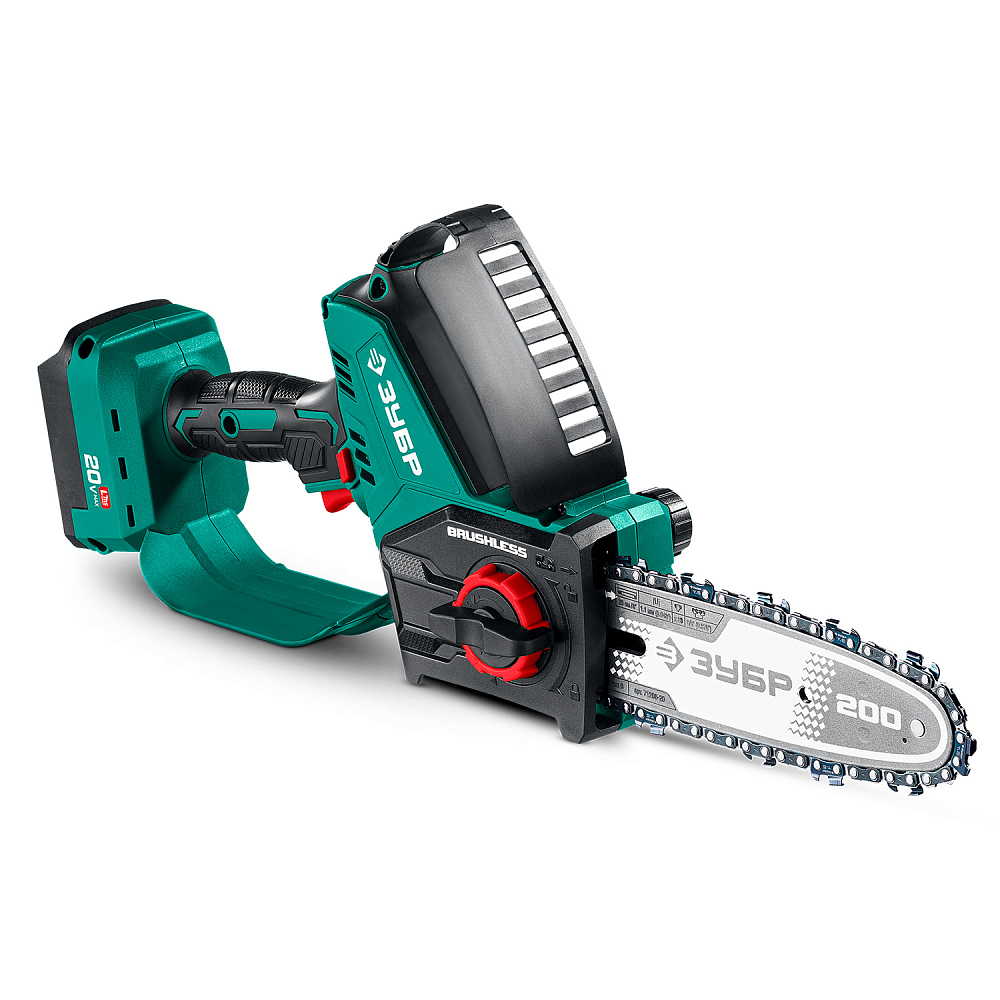 Аккумуляторная цепная пила Зубр ПЦБ-2020