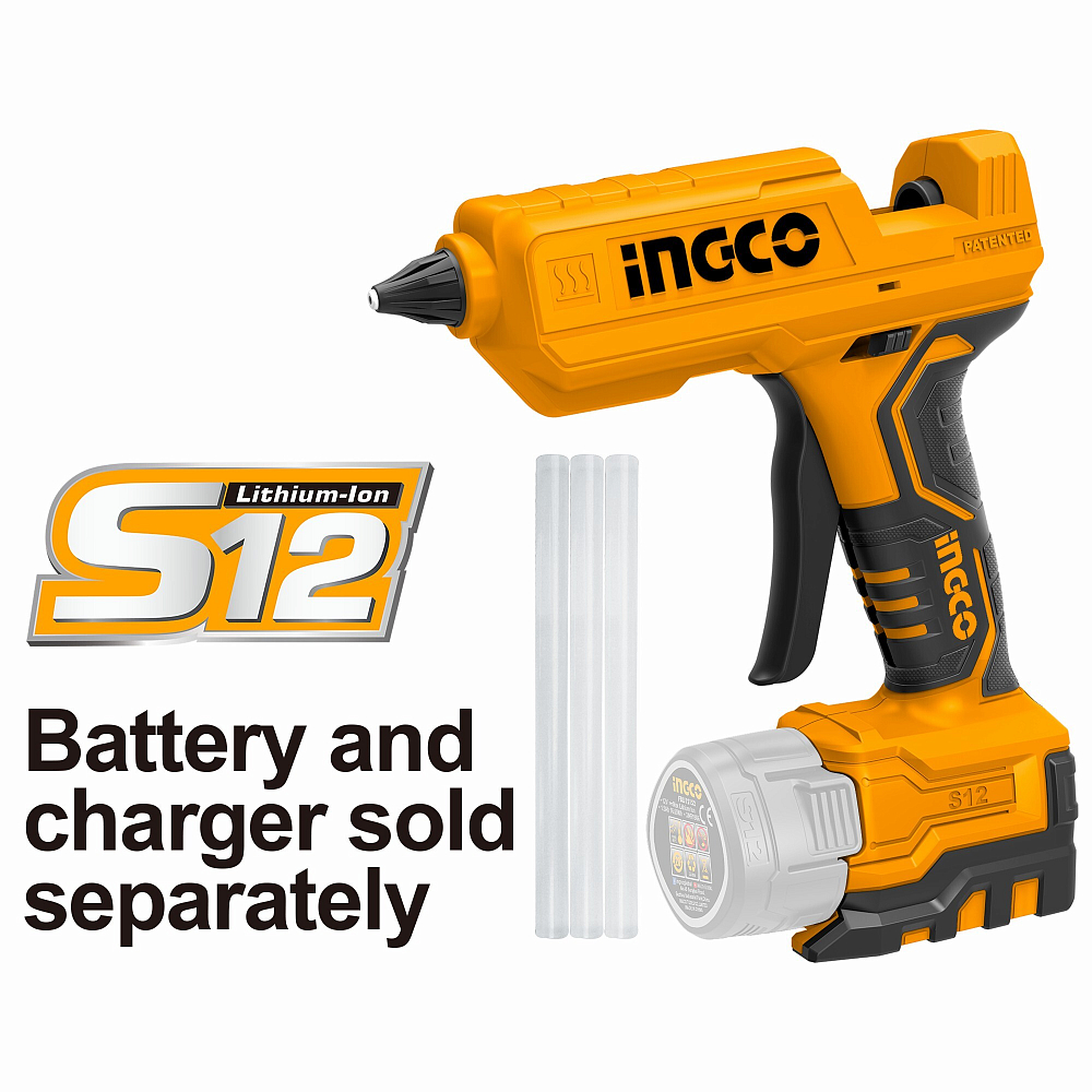 Аккумуляторный клеевой пистолет INGCO CGGLI1201