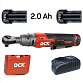 Угловой гайковерт аккумуляторный DCK KDPB04-10 (TYPE EK)