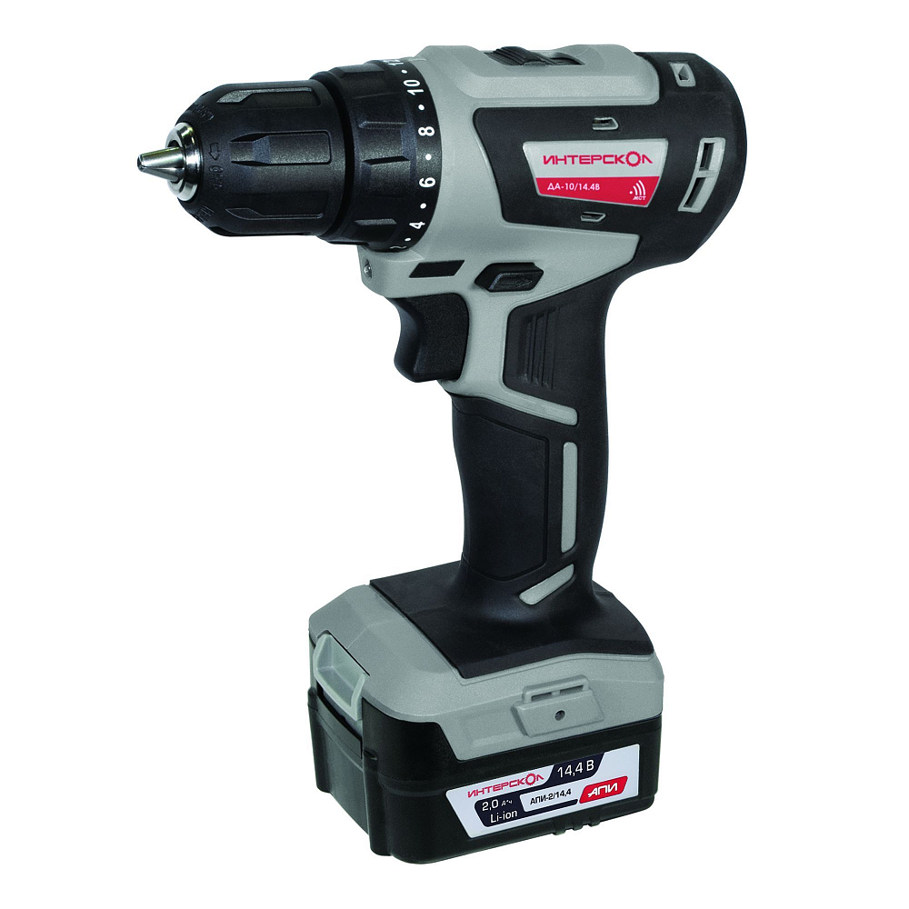 Аккумуляторная дрель-шуруповерт Интерскол ДА-10/14,4В (708.2.2.70)