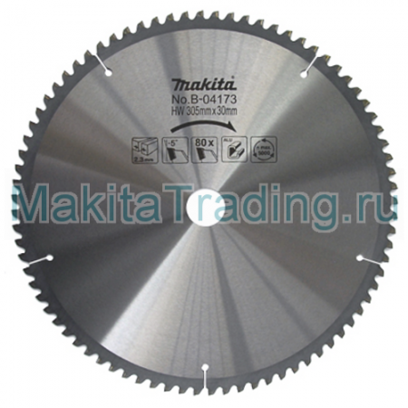 Пильный диск Макита по алюминию 305x30/15.88x2.3х80T (B-04173)