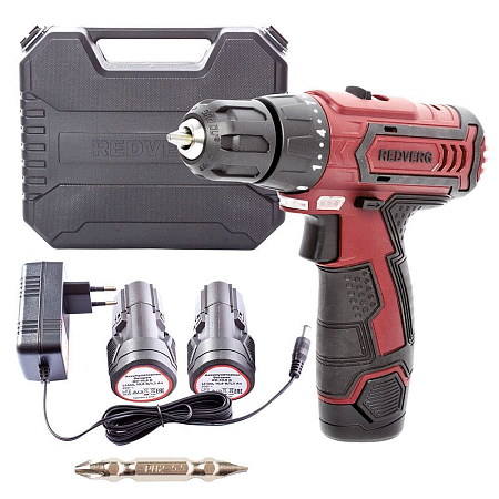 Шуруповерт аккумуляторный RedVerg RD-SD10L/2Y