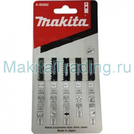 Пилки для лобзика 5шт ассорти Makita A-86882