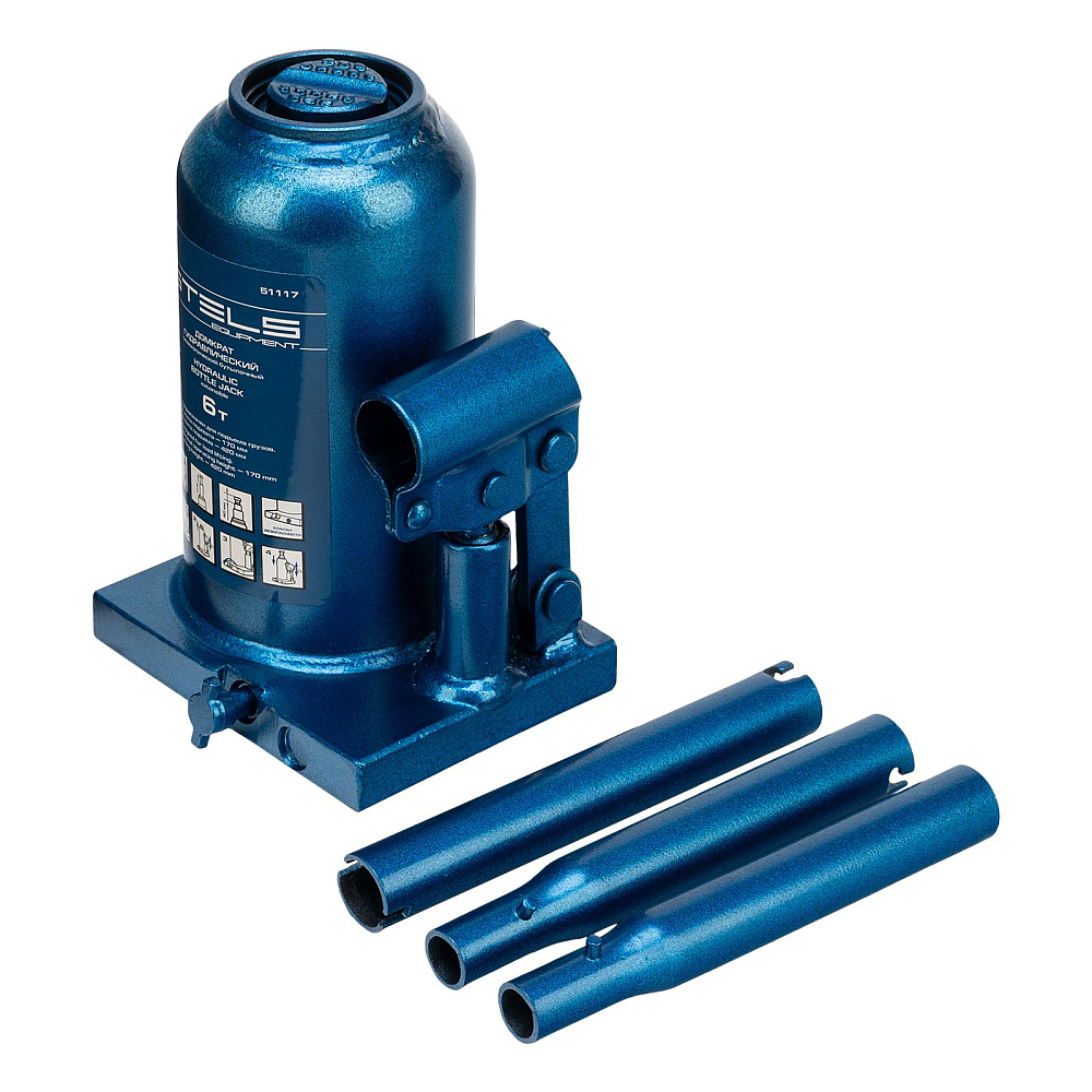 Домкрат гидравлический бутылочный телескопический Stels 51117