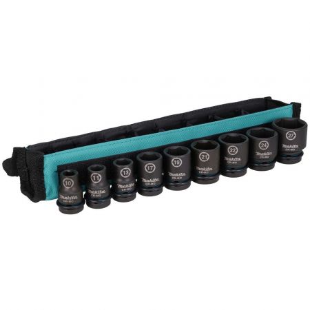 Набор ударных торцовых головок Impact Black 1/2" 9шт. Makita E-16617