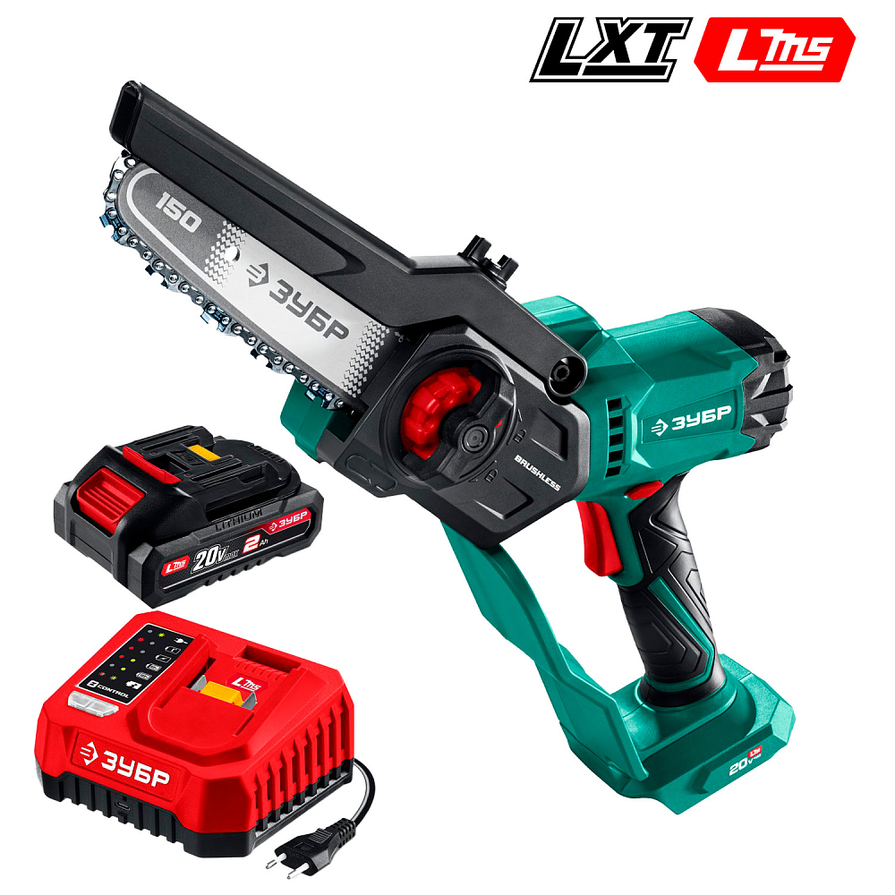 Аккумуляторная цепная пила Зубр ПЦБ-2015-21