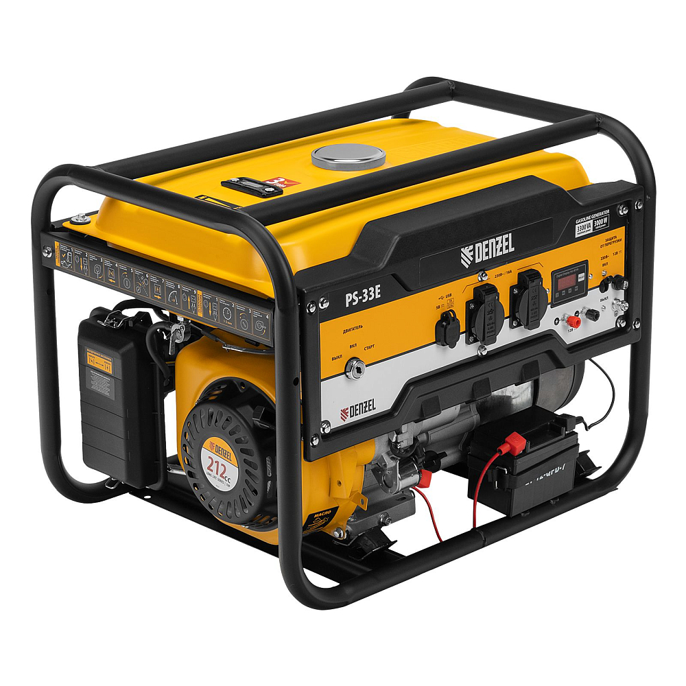 Генератор бензиновый PS-33E Denzel 94537
