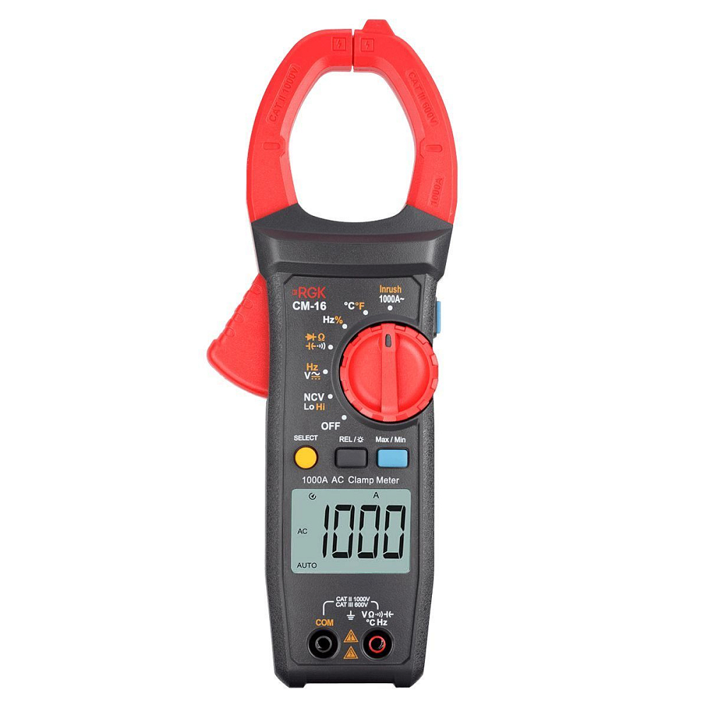 Токоизмерительные клещи RGK CM-16 с поверкой