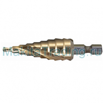 Шаговое сверло Макита ступенчатое спиральное TiN 4-20х75мм (D-40185)