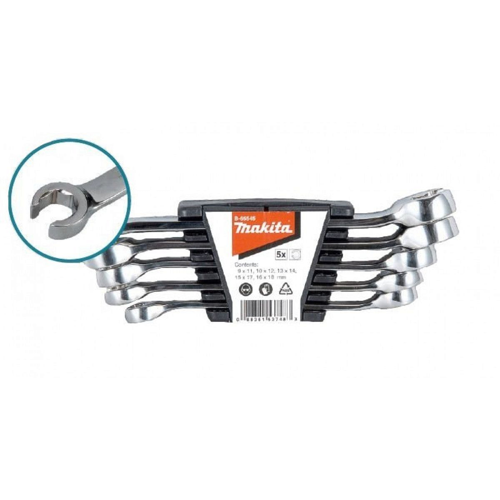 Набор ключей факельных 5 шт. Makita B-65545
