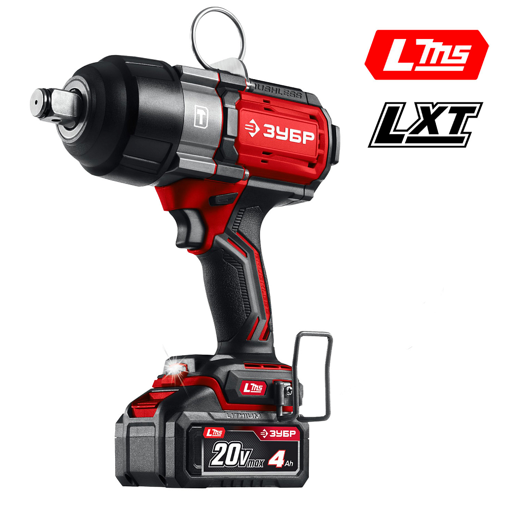 Аккумуляторный ударный гайковёрт ЗУБР ГБУ-1000-41