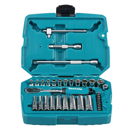 Набор ключей и головок 34 предмета 1/4 Makita B-65567