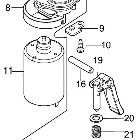 Двигатель DC для DTR180 Makita 629346-1