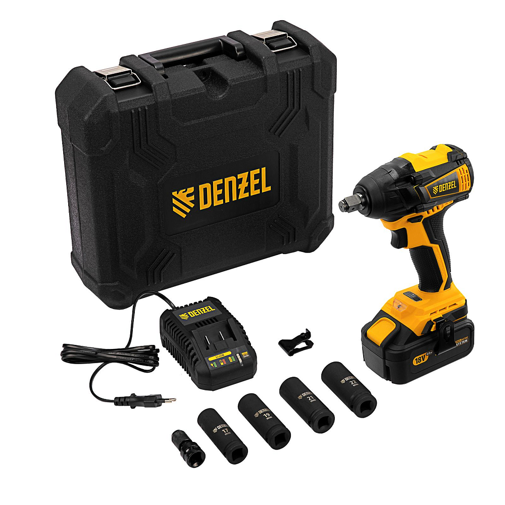 Гайковерт ударный аккумуляторный CIW-IB-300 Denzel 26501