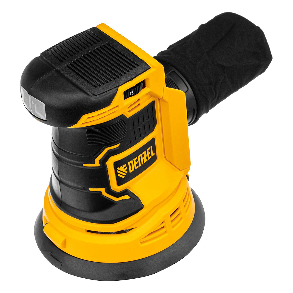 Машина шлифовальная эксцентриковая аккумуляторная COS-125-0 Denzel 28471